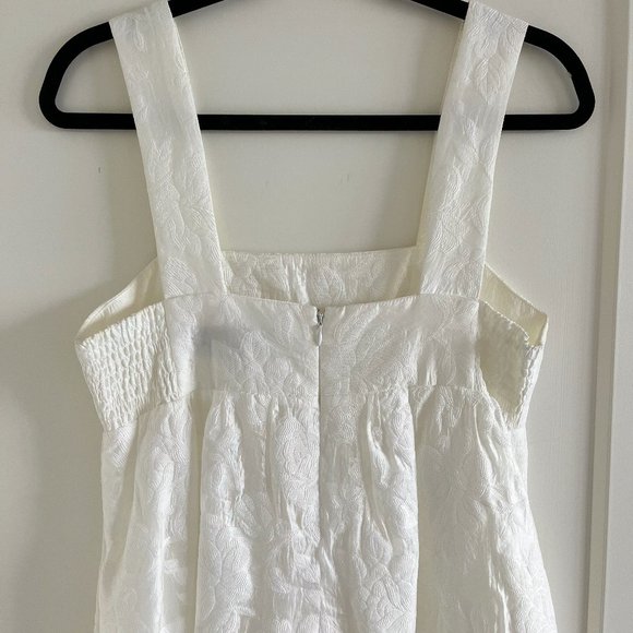 Amanda Uprichard Mitzi Floral Jacquard Dress - White S - Picture 6 of 12